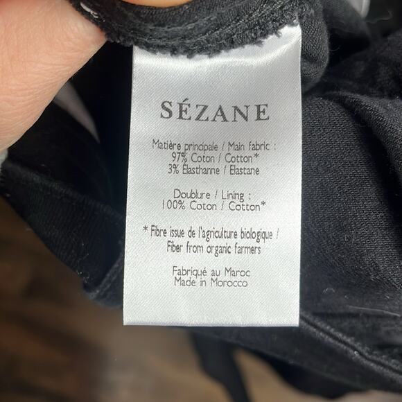 NWT‎ Sezane Le Slim Parfait Black Noir Jean. - Picture 8 of 9